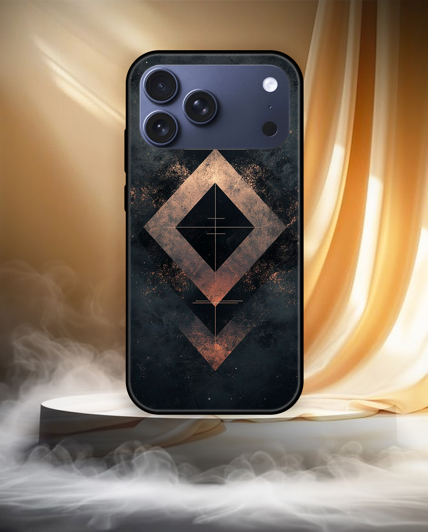 Premium Geometric Bronze iPhone 17 Pro - Image 3
