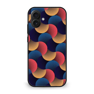 Premium Circular Wave Pattern iPhone 16