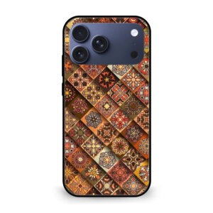 Geometric Tile Pattern mobile cover iPhone 17 Pro Max