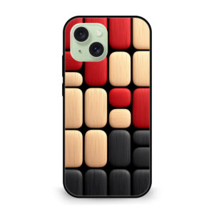 Premium MultiColor Block Pattern iPhone 15