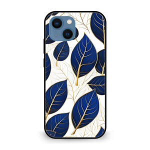 Premium Golden Leaf Pattern iPhone 13