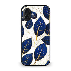 Premium Golden Leaf Pattern iPhone 17