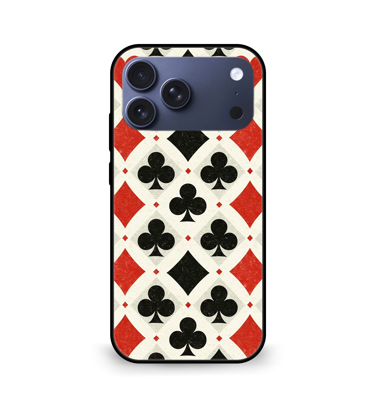 Playing Card Suits Pattern mobile cover iPhone 17 Pro Max