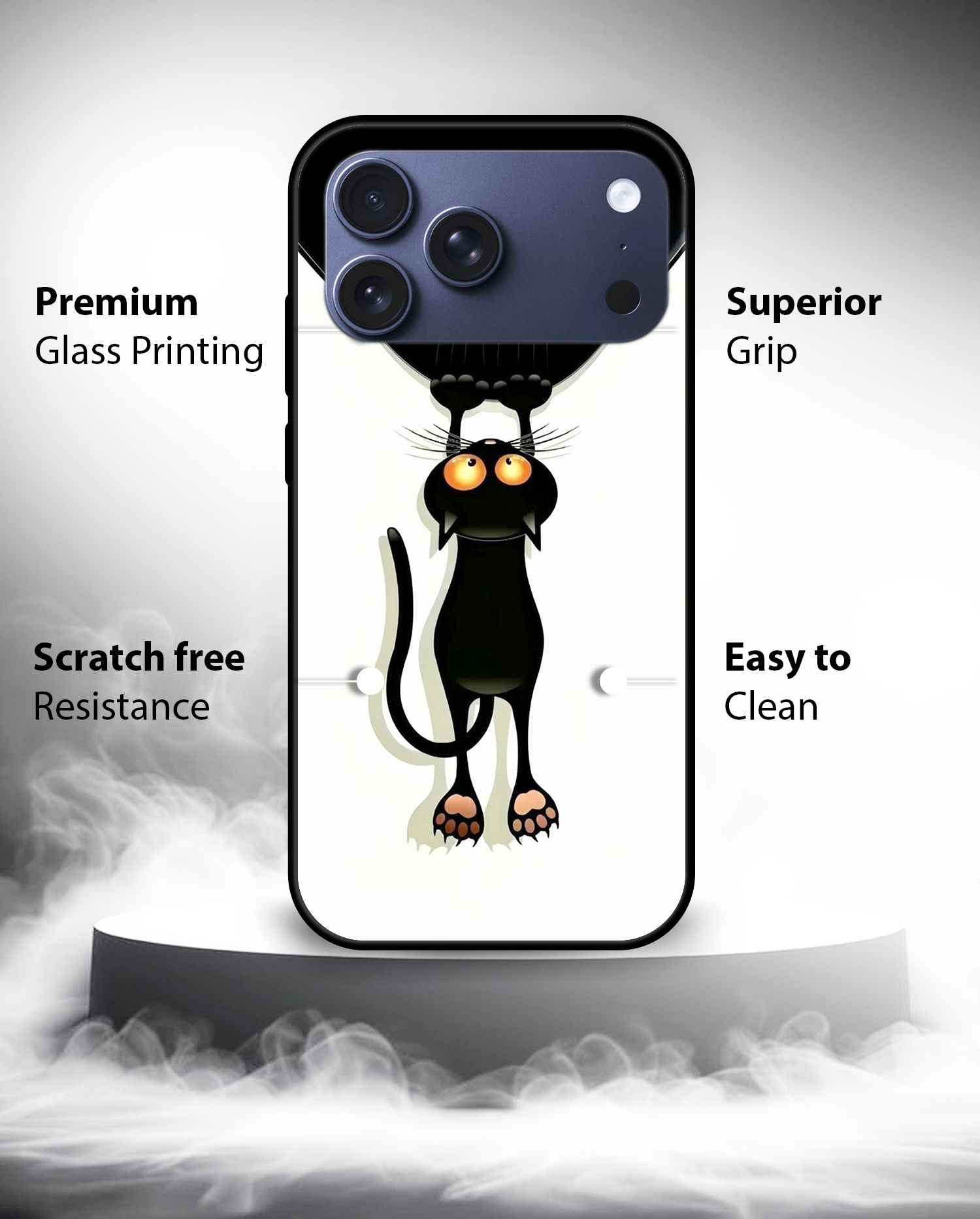 Premium Cute Black Cat iPhone 17 Pro - Image 2