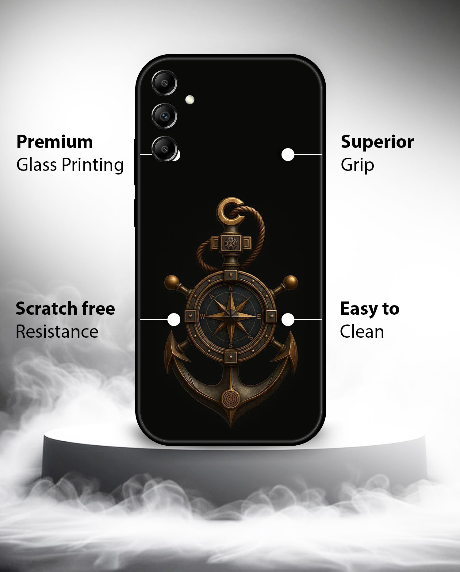 Premium Pirate Nautical Anchor Compass Samsung A14 - Image 2