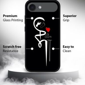 Lafangar Mother Love Baby Footprint Mobile Cover