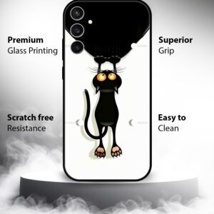 Premium Cute Black Cat Samsung S23 FE