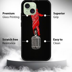 Premium Retro Microphone Mobile Cover for iPhone 15