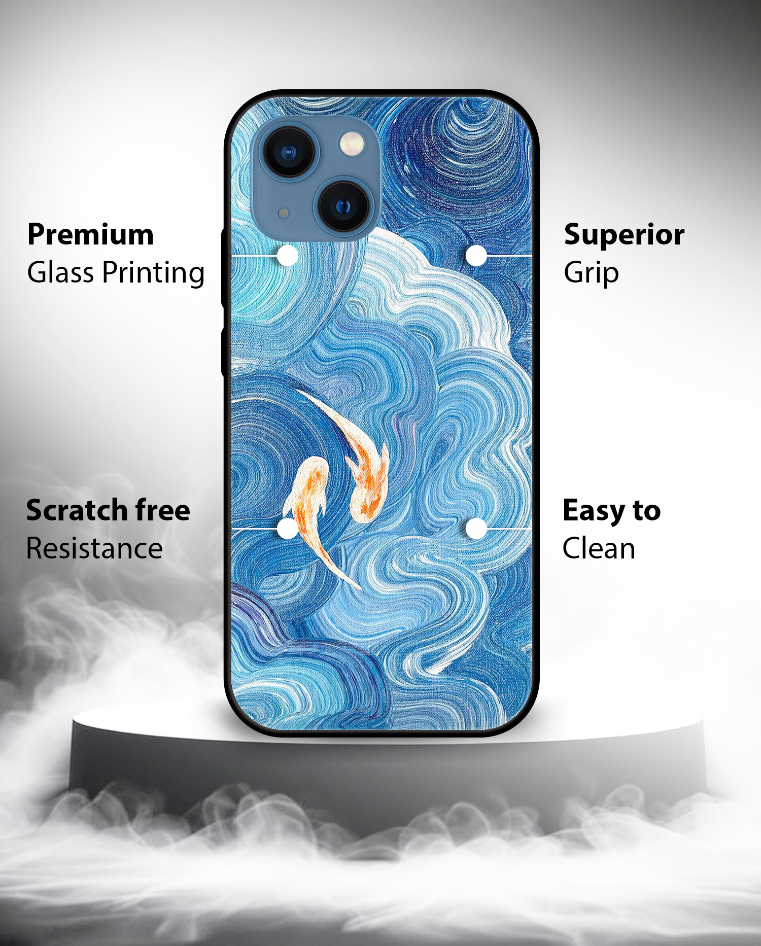 Premium Blue Sea Fish iPhone 13 - Image 4