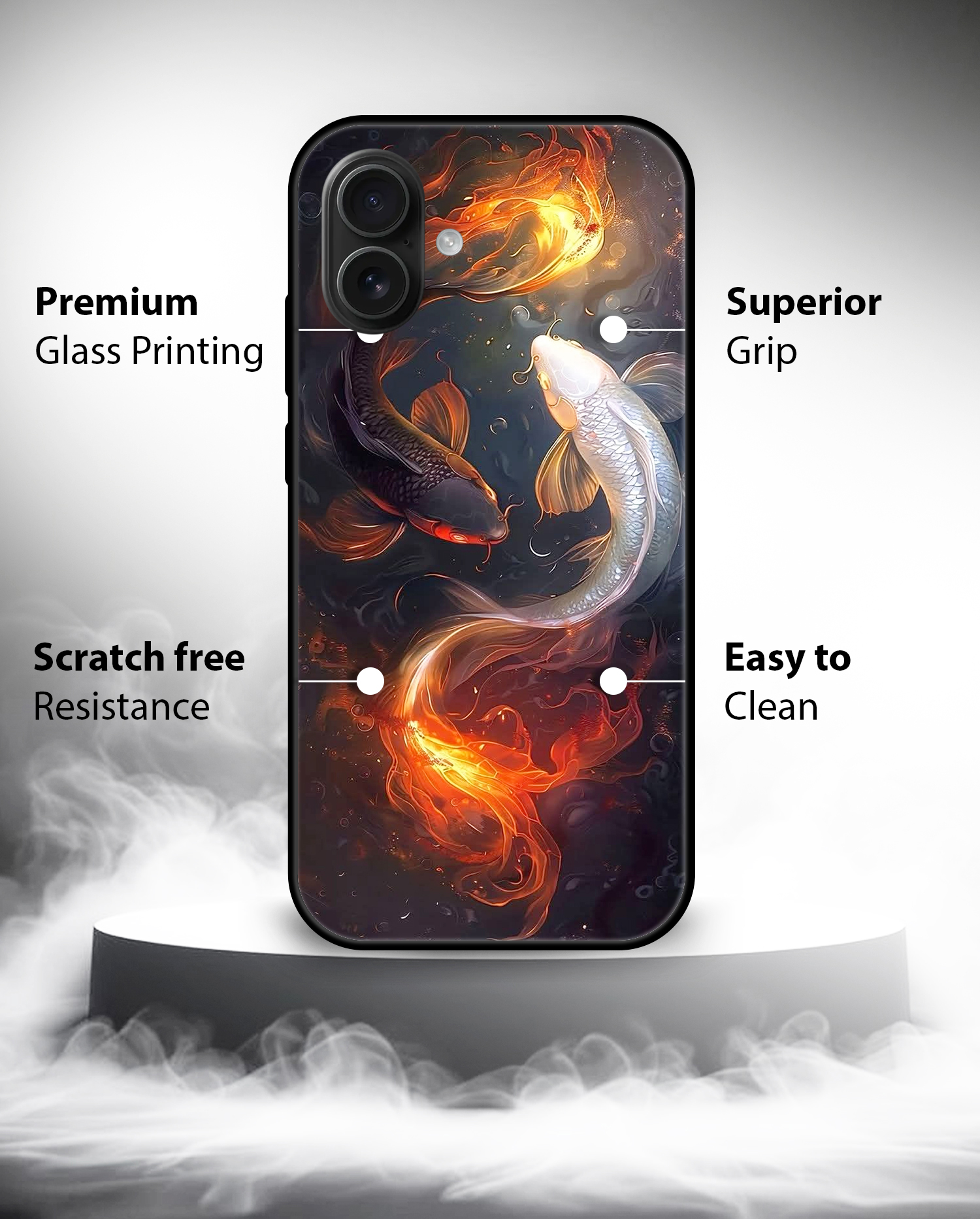 Premium Golden Fish iPhone 16 - Image 2