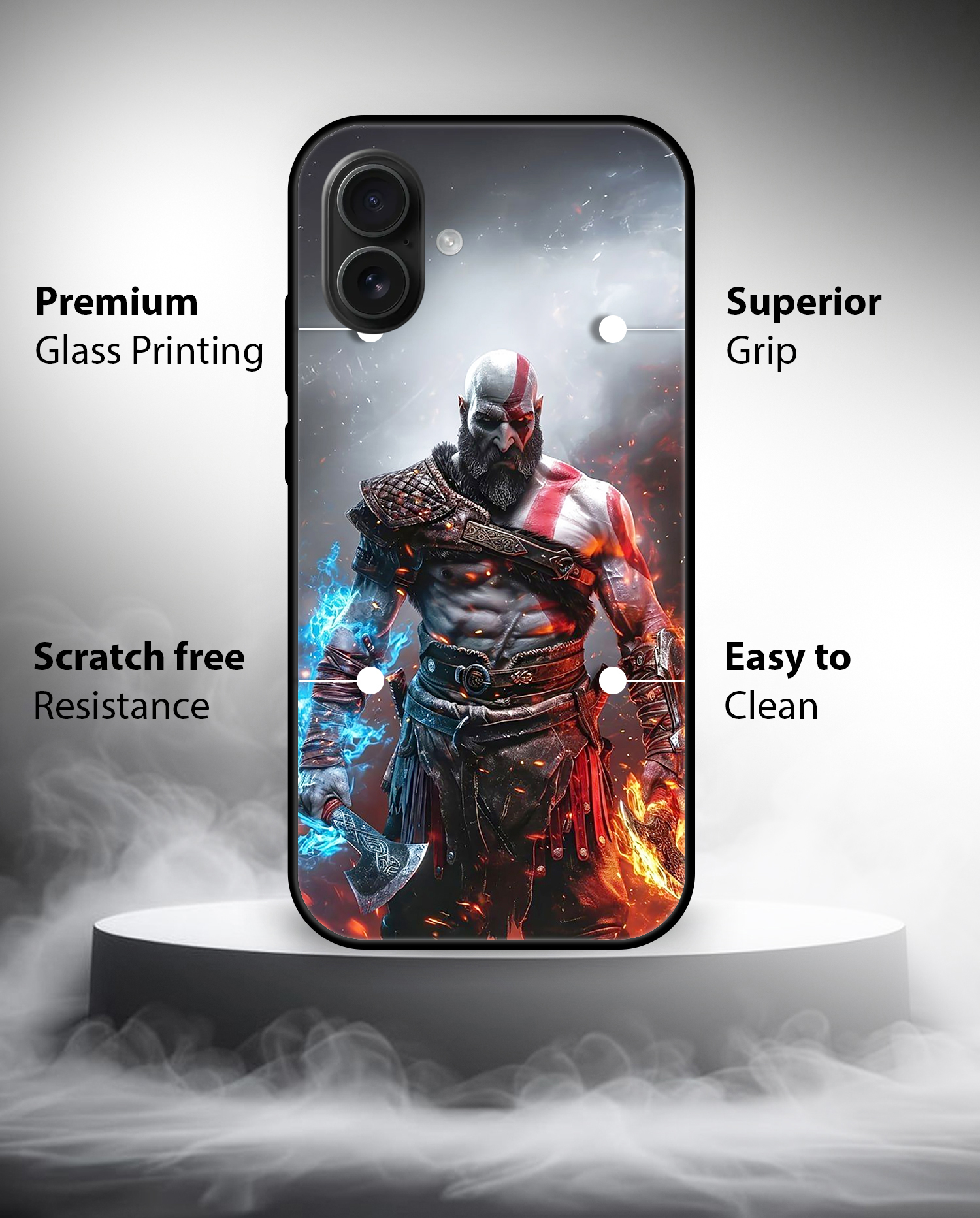 Premium Fire & Ice Warrior iPhone 16 - Image 2