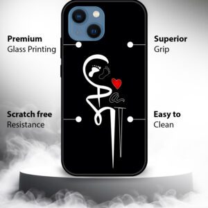 Lafangar Mother Love Baby Footprint Mobile Case