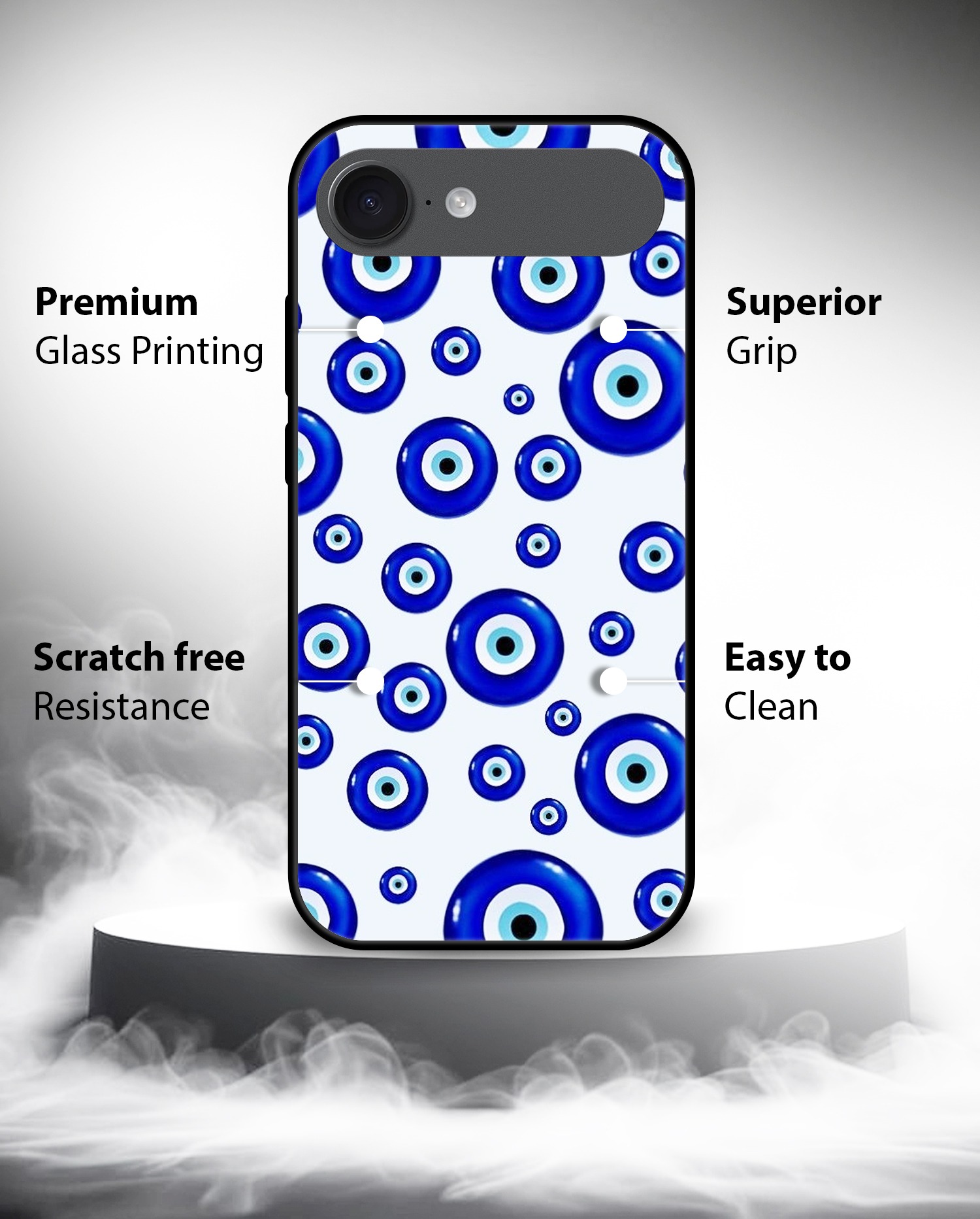 Evil Eye Pattern mobile cover iPhone 17 Pro Max