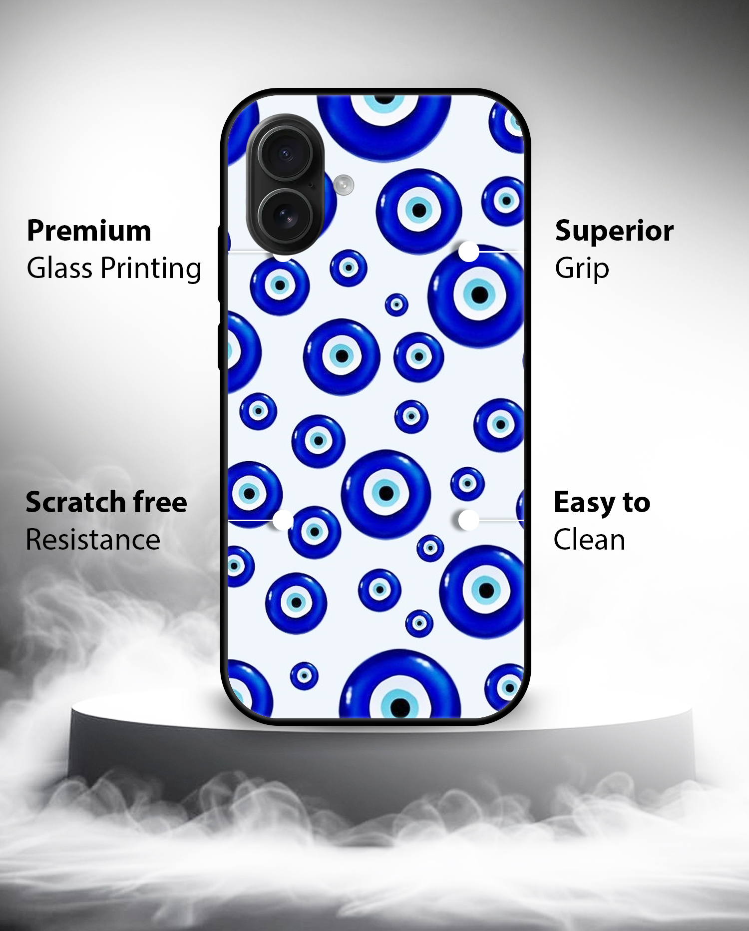 Premium Evil Eye Pattern iPhone 16 - Image 2