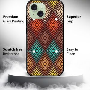 Premium Multi Diamond Pattern Mobile Cover for iPhone 15
