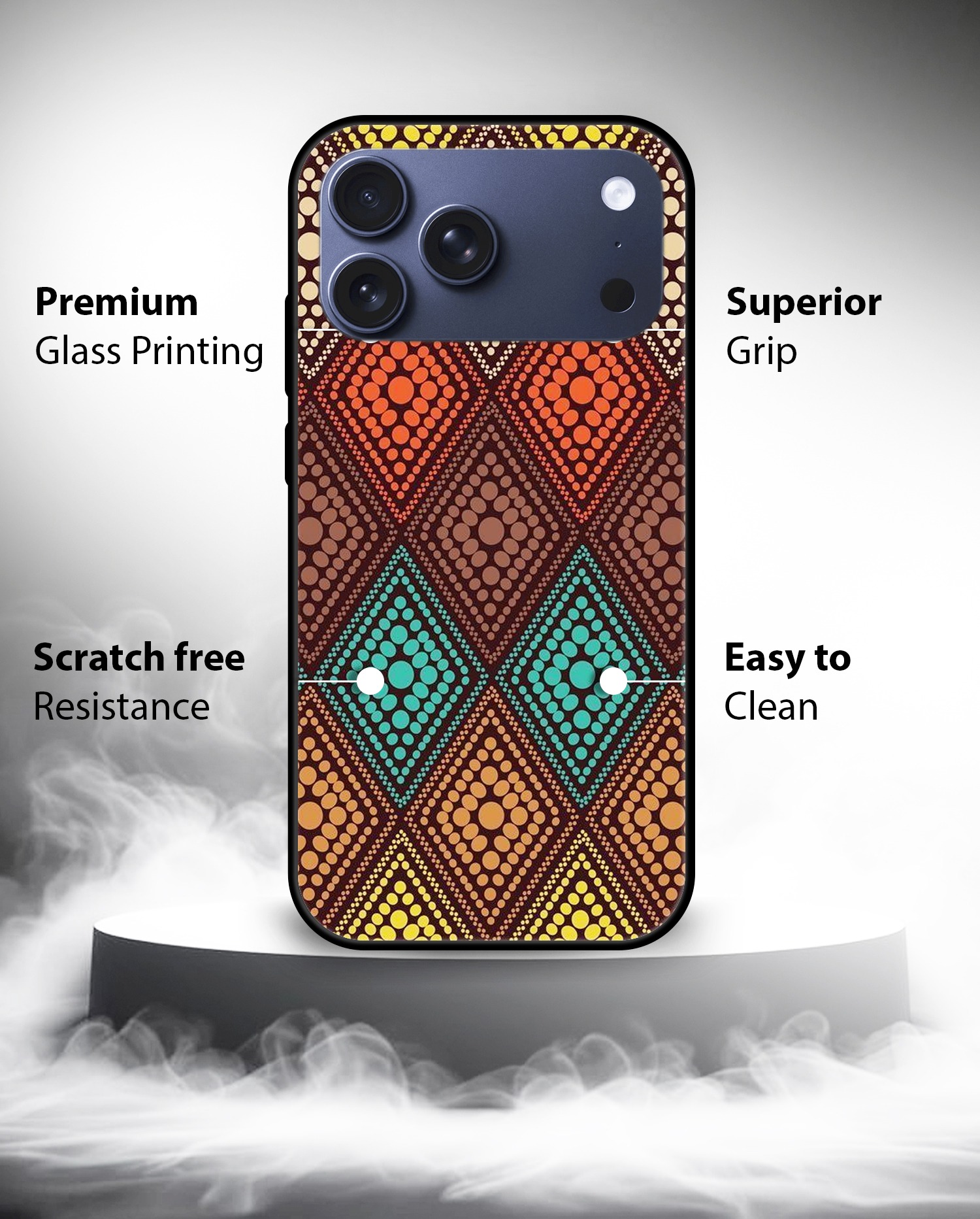 Multi Diamond Pattern mobile cover iPhone 17 Pro Max