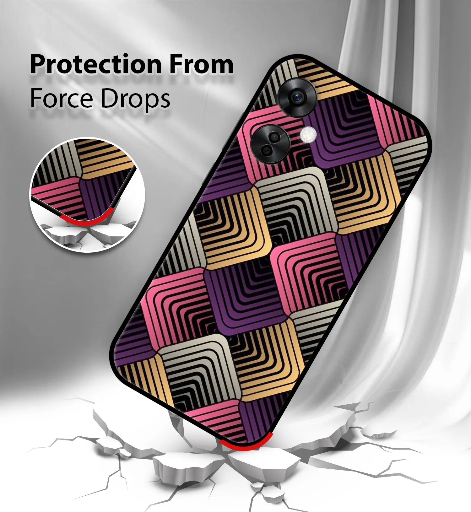 Premium Colorful Abstract Pattern OnePlus Nord CE 3 Lite - Image 2