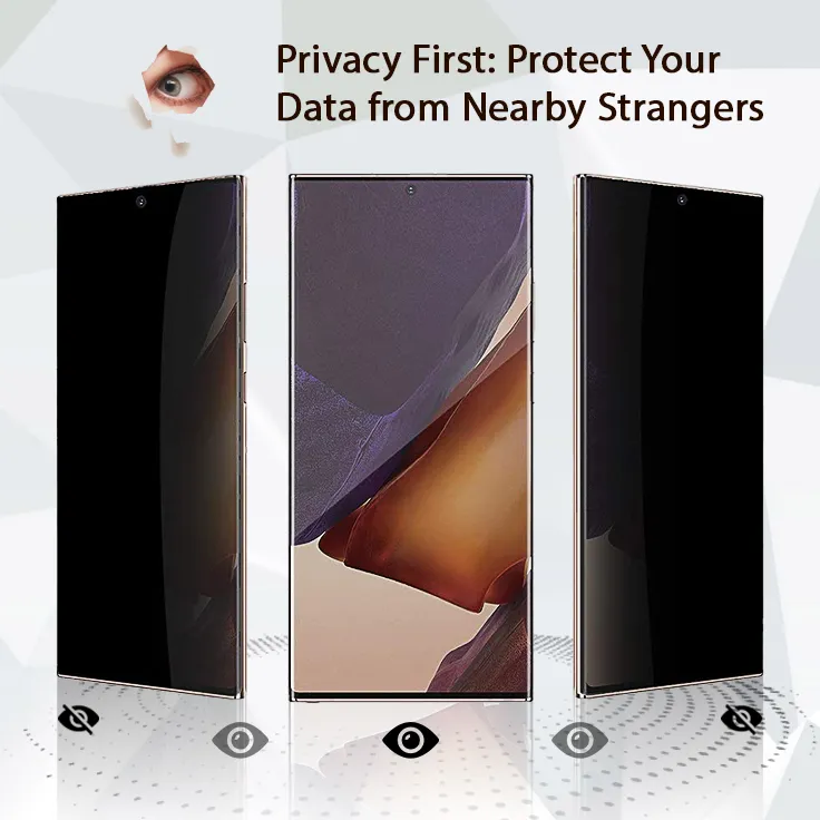 Anti-spy privacy full screen tempered glass