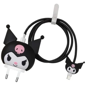 3D Sanrio Kuromi Charging Cable Protector Cover for iPhone Charger
