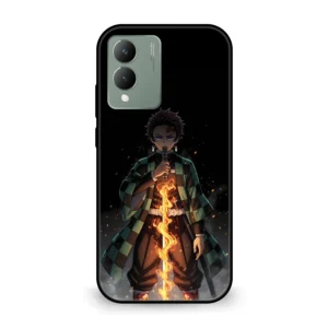 Premium Anime Fire Sward Mobile Cover for Vivo Y17s