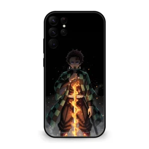 Premium Anime Fire Sward Mobile Cover for Samsung S22
