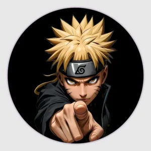 Round Anime Shinobi customized fridge magnets