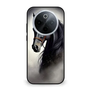 Premium Black Horse Mobile Cover for iQOO Z10 5g