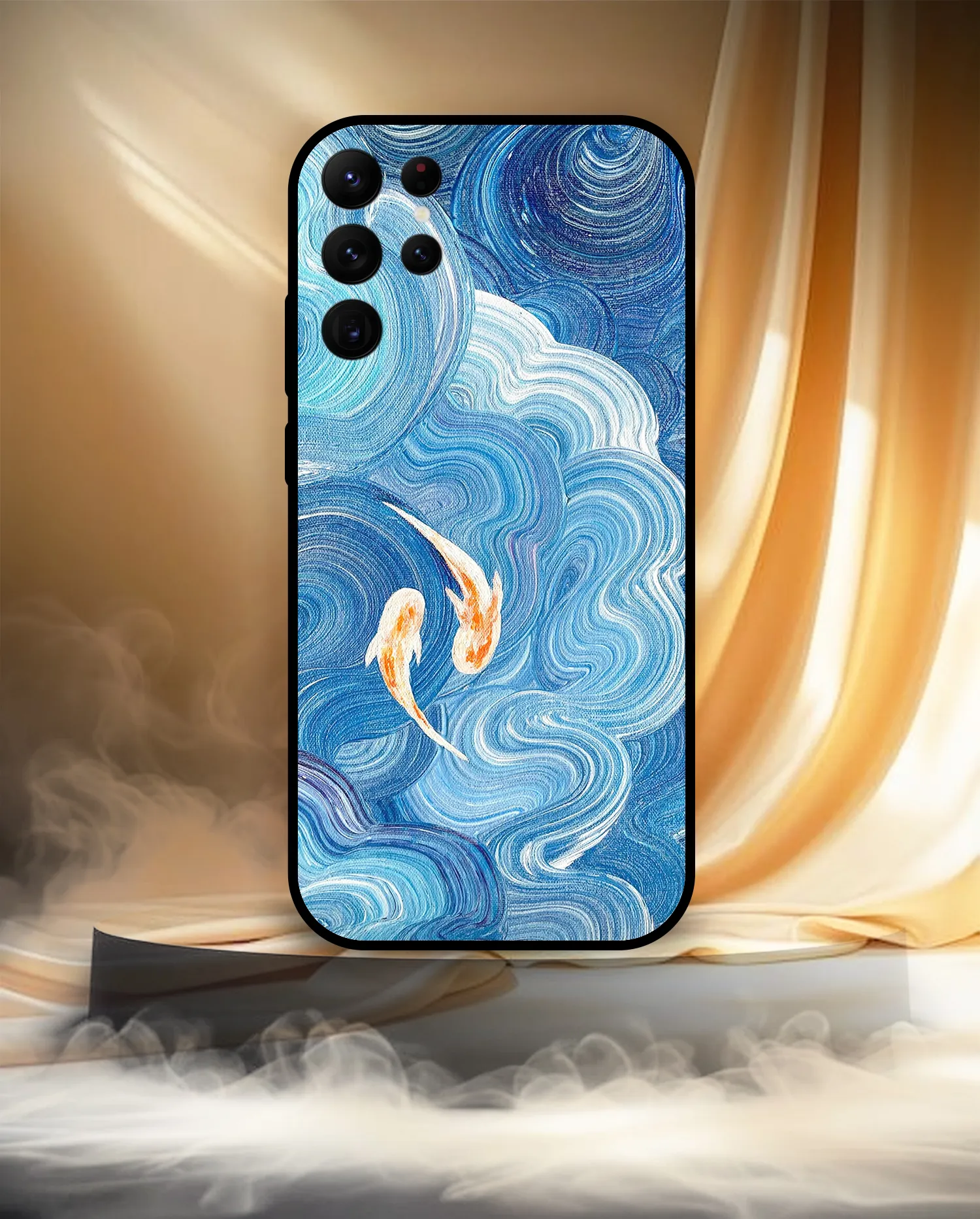 Premium Blue Sea Fish Mobile Cover for Samsung S22 Ultra - Image 3