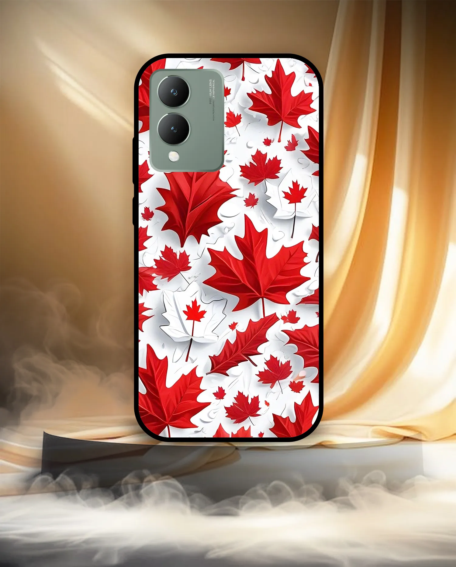 Premium Canada maple leaf Mobile Cover for Vivo Y17s - Image 3