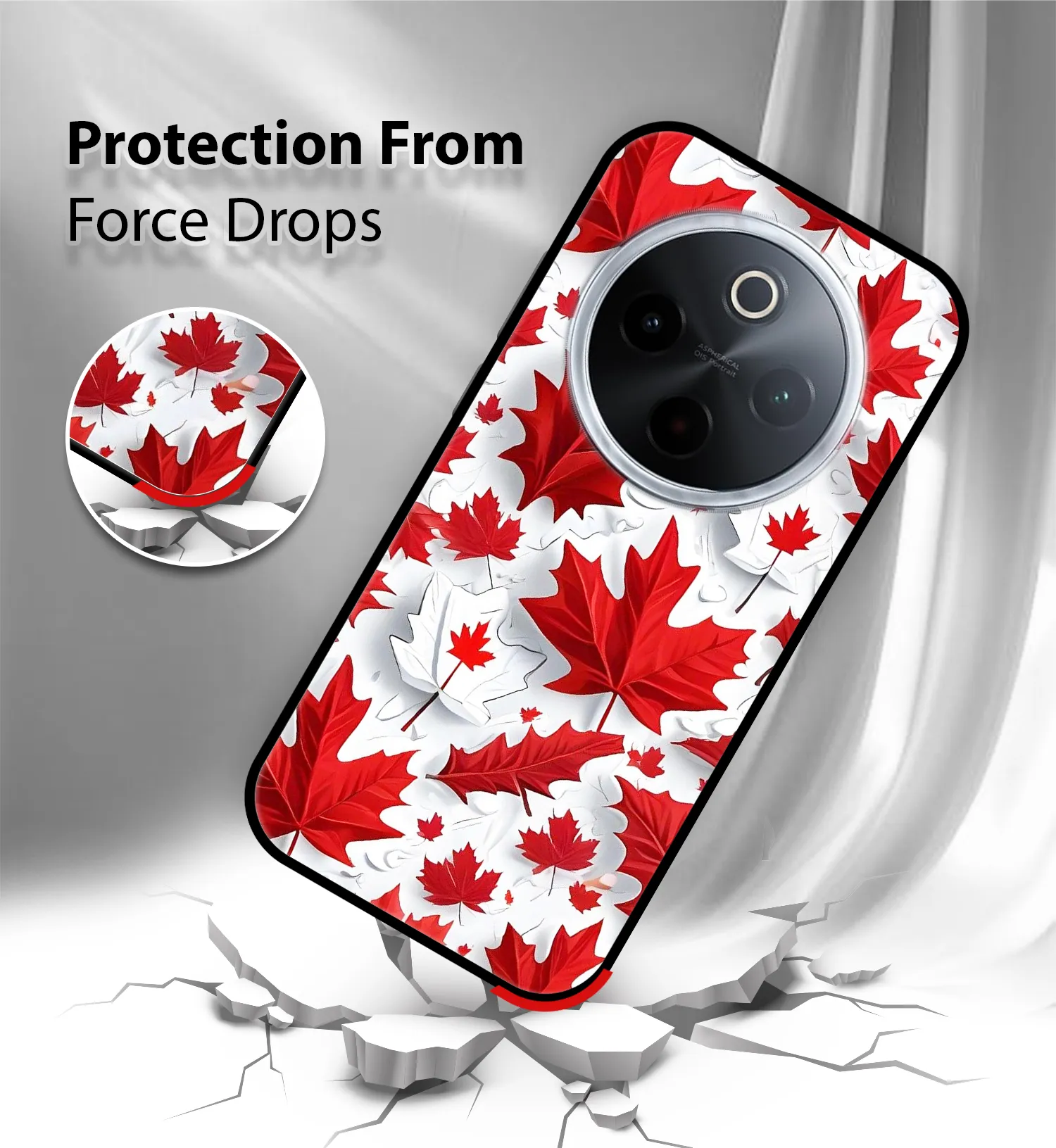 Premium Canada maple leaf Mobile Cover for iQOO Z10 5g - Image 2