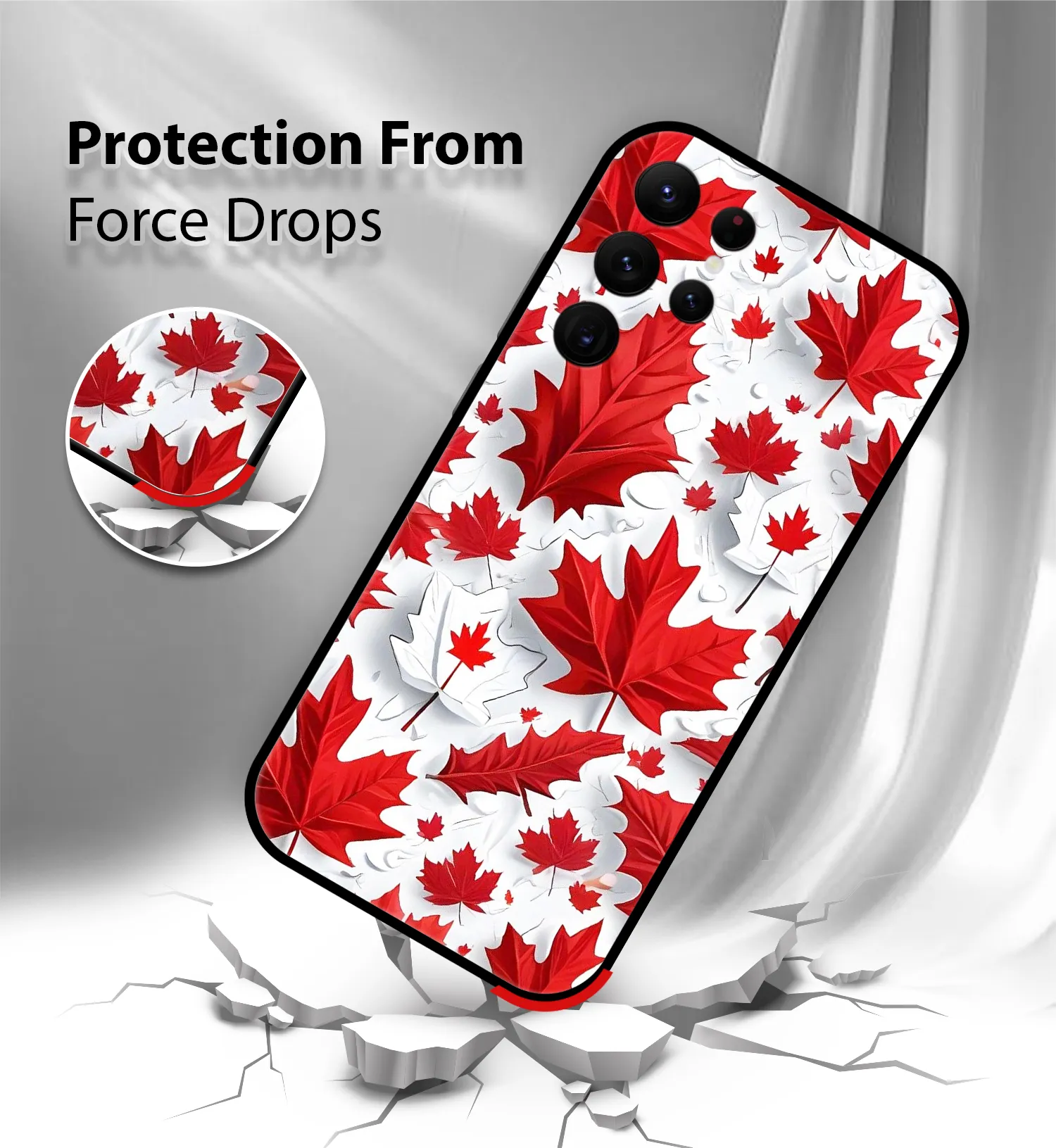 Premium Canada maple leaf Mobile Cover for Samsung S22 Ultra - Image 2