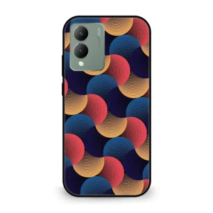 Premium Circular Wave Pattern Mobile Cover for Vivo Y17s