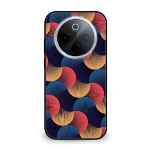 Premium Circular Wave Pattern Mobile Cover for iQOO Z10 5g
