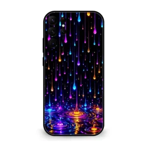 Premium Colourful Drops Mobile Cover for Samsung S22
