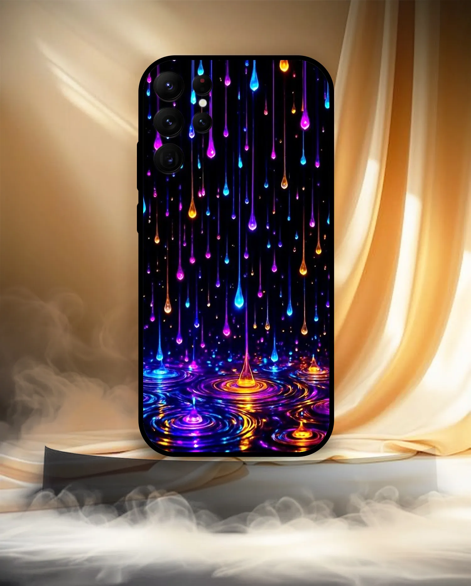 Premium Colourful Drops Mobile Cover for Samsung S22 Ultra - Image 3