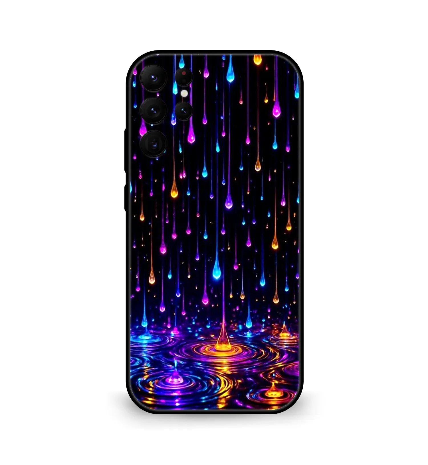 Premium Colourful Drops Mobile Cover for Samsung S22