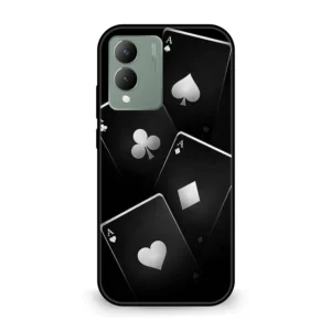 Premium Dack Cards Pattern Mobile Cover for Vivo Y17s