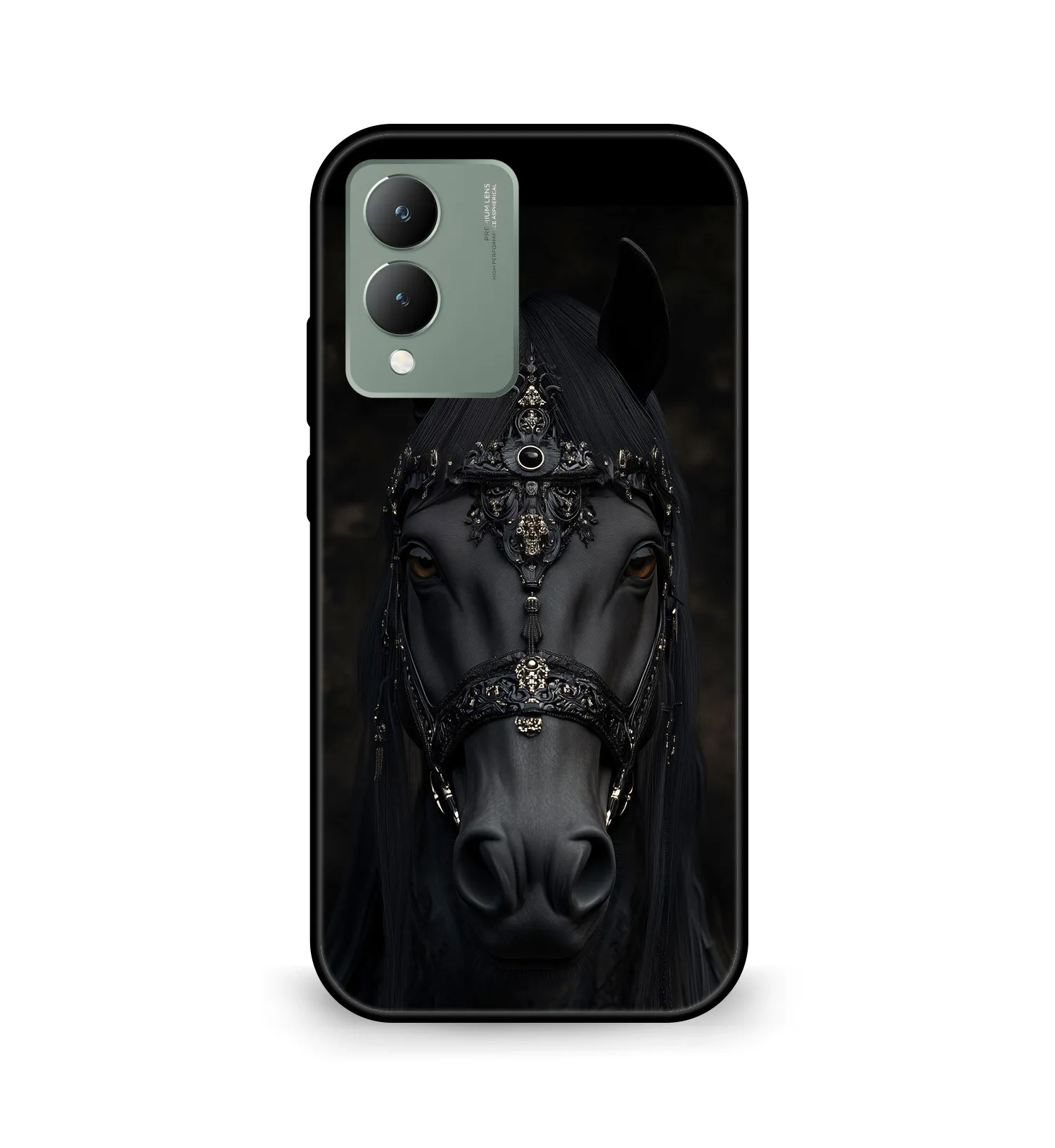 Premium Dark Horse Mobile Cover for Vivo Y17s