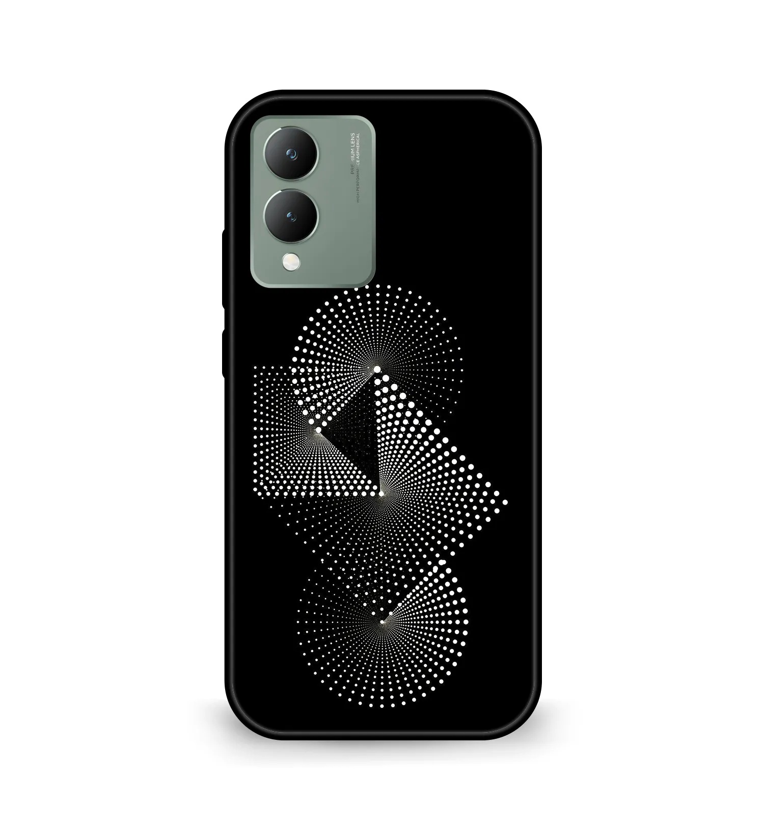 Premium Dotted Pattern Mobile Cover for Vivo Y17s