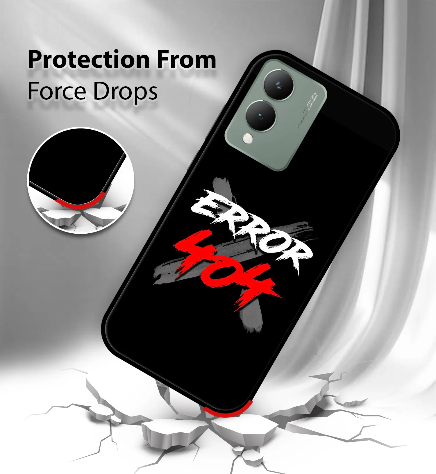 Premium Error 404 Mobile Cover for Vivo Y17s - Image 2