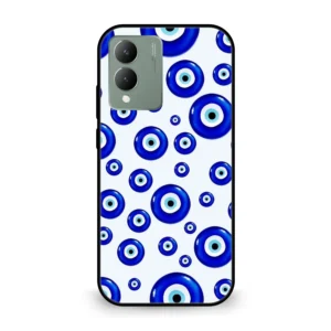 Premium Evil Eye Pattern Mobile Cover for Vivo Y17s