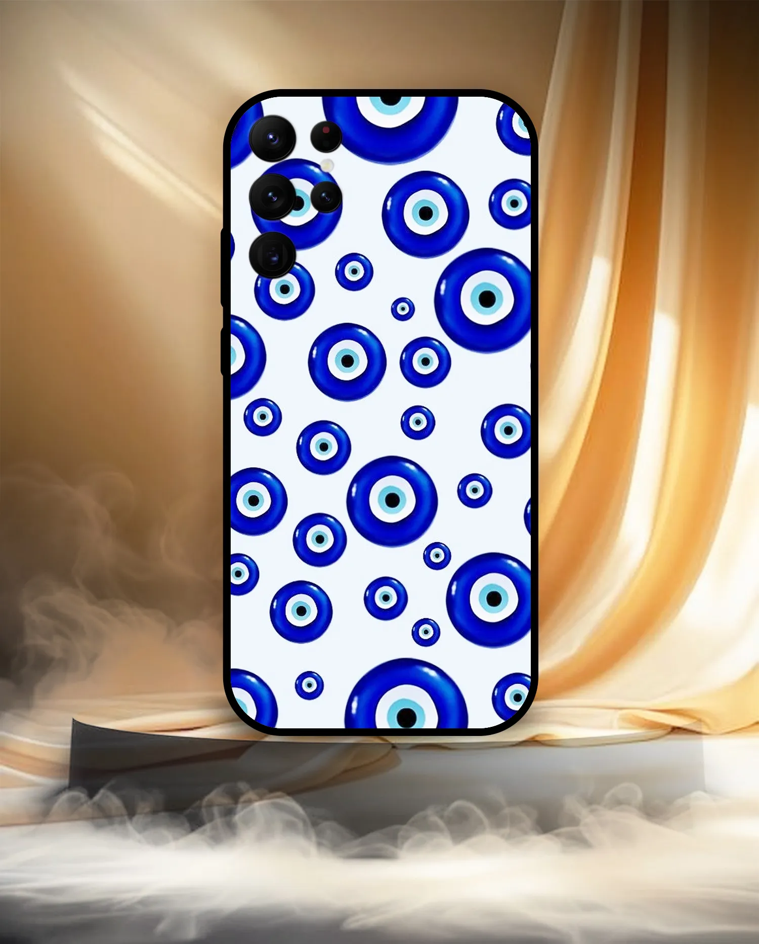 Premium Evil Eye Pattern Mobile Cover for Samsung S22 Ultra - Image 3