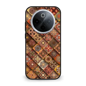 Premium Geometric Tile Pattern Mobile Cover for iQOO Z10 5g