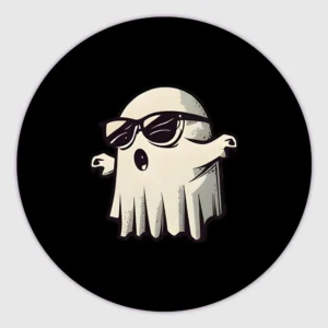 Round Ghost fridge magnets