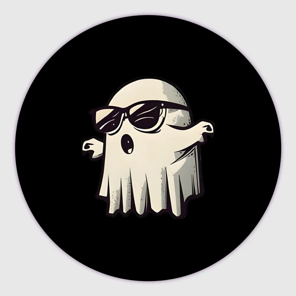 Round Ghost fridge magnets