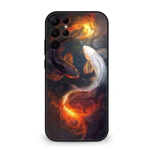 Premium Golden Fish Mobile Cover for Samsung S22