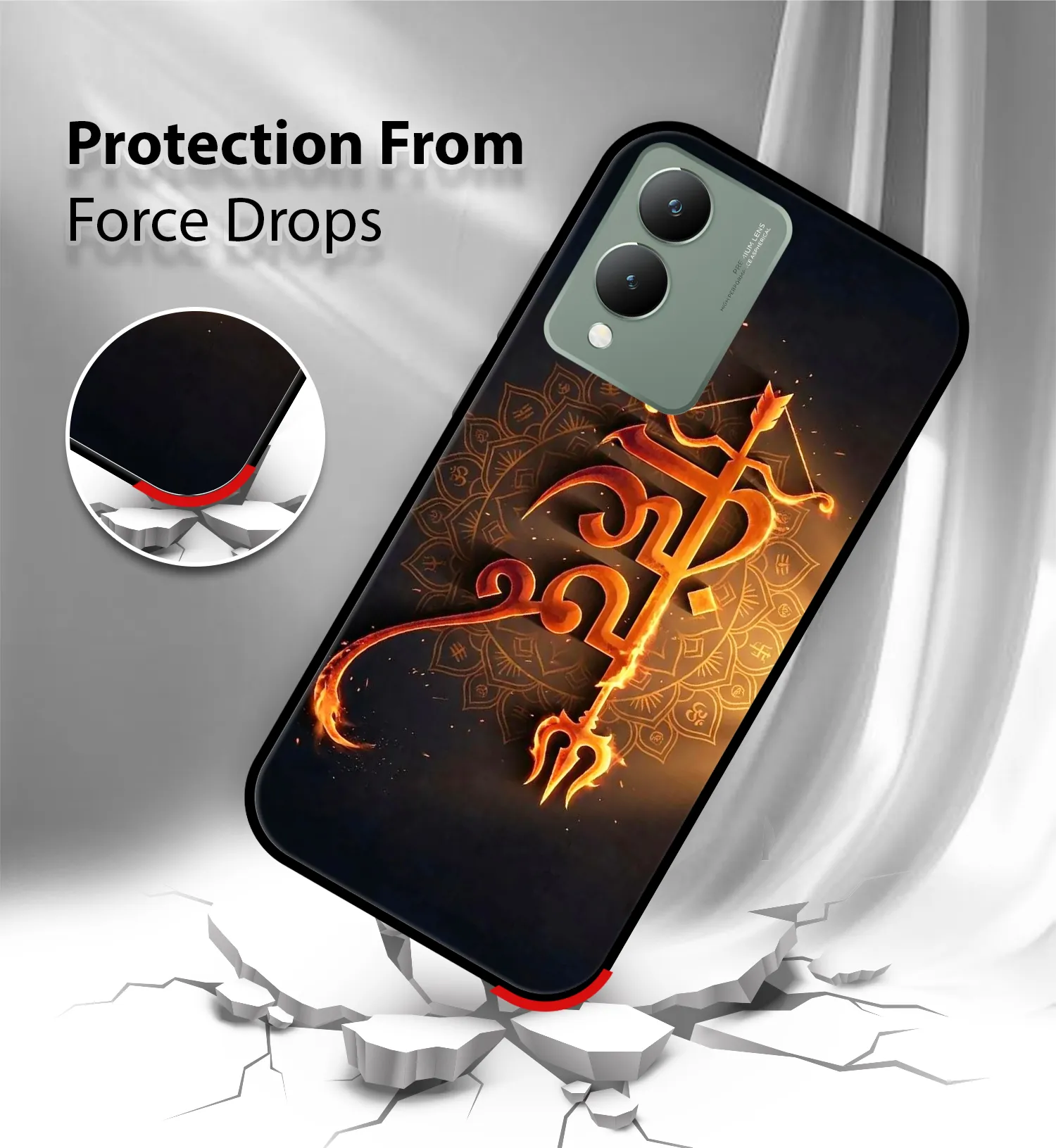 Premium Hindu Graphic Mobile Cover for Vivo Y17s - Image 2