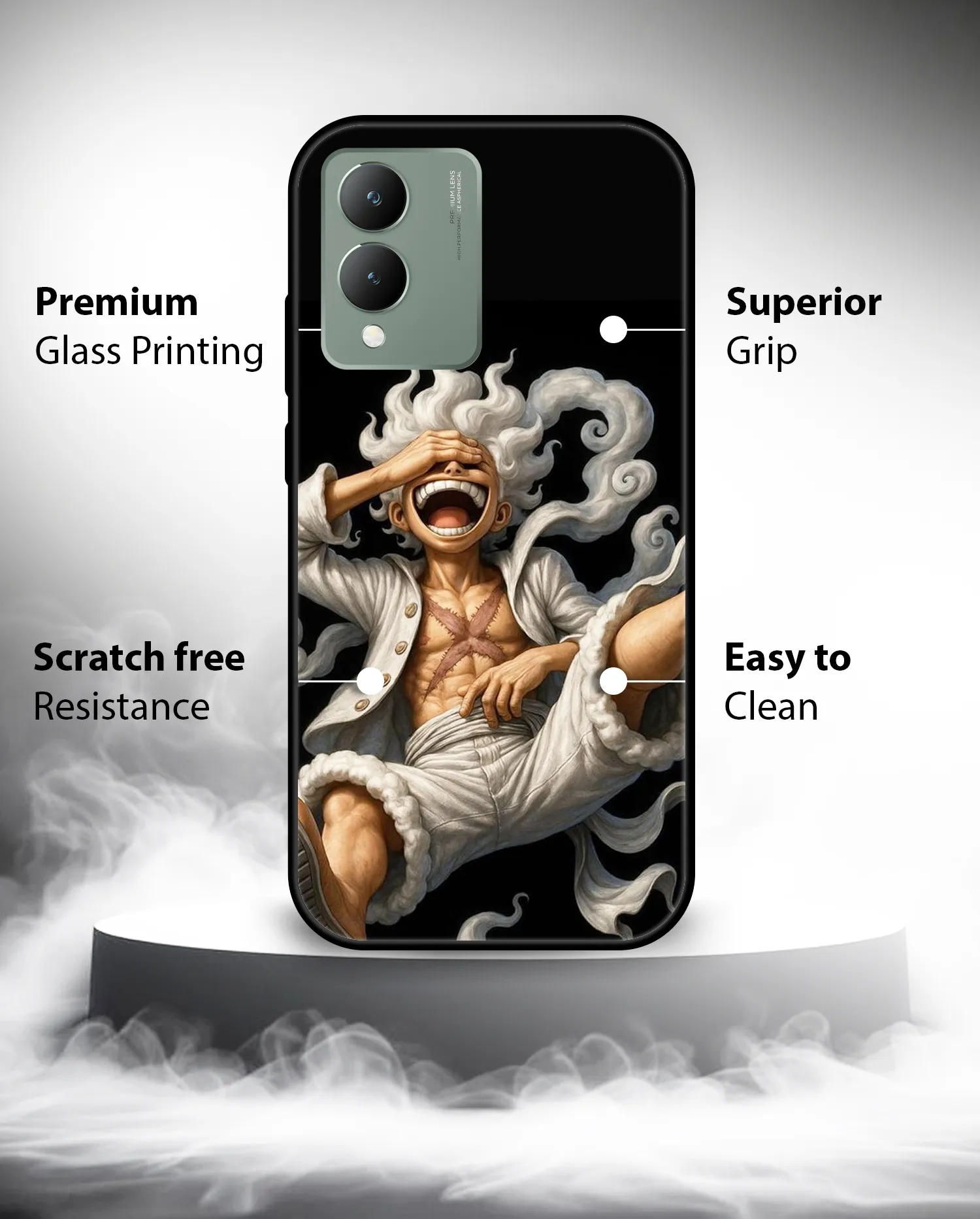 Premium Luffy Laughing Character Mobile Cover for Vivo Y17s - Image 4