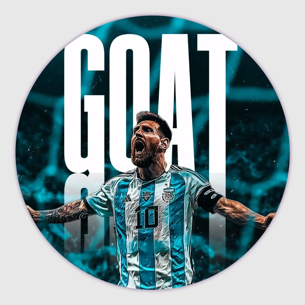 Round Messi customized fridge magnets