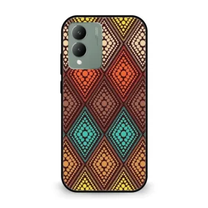 Premium Multi Diamond Pattern Mobile Cover for Vivo Y17s